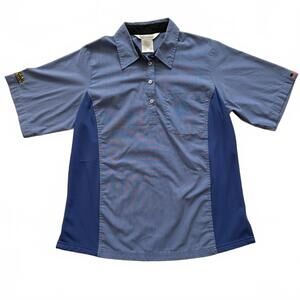 Waffle House Employee Uniform Shirt Short Sleeve Button Up Work Women Size Large